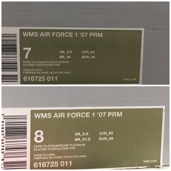 Nike Air Force 1’07 PRM Pure Platinum - Picture 8 of 8